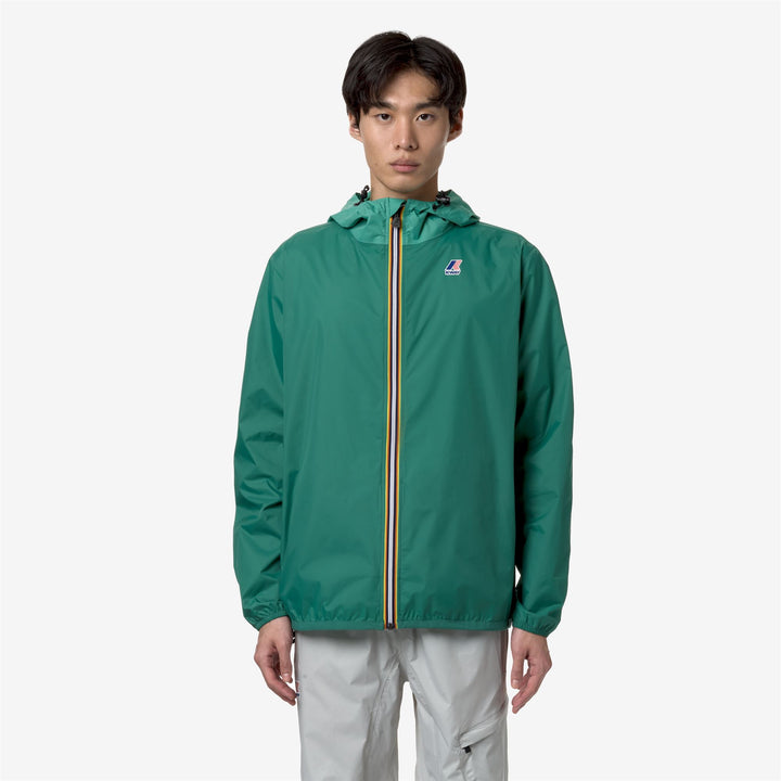 Jackets Unisex LE VRAI 3.0 CLAUDE Mid GREEN - GREEN MARINE Dressed Back (jpg Rgb)		