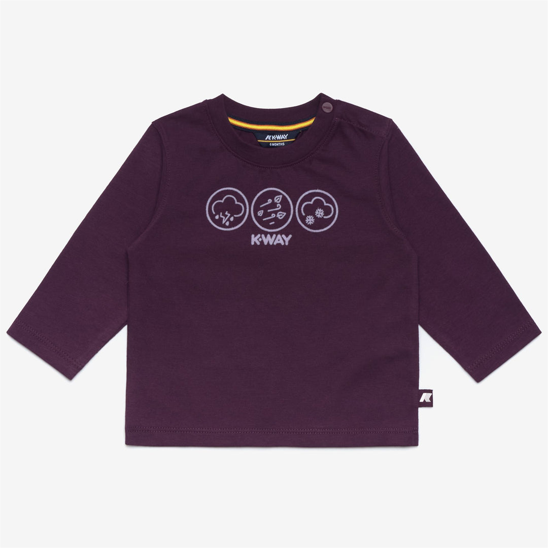 T-ShirtsTop Kid unisex E. ELMETTE METEO T-Shirt VIOLET DK PURPLE Photo (jpg Rgb)			