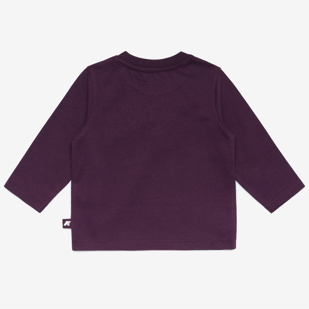 T-ShirtsTop Kid unisex E. ELMETTE METEO T-Shirt VIOLET DK PURPLE Dressed Front (jpg Rgb)	