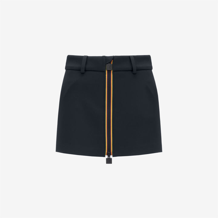 Skirts Woman MINIKI SCUBA Short BLACK ASH Photo (jpg Rgb)			