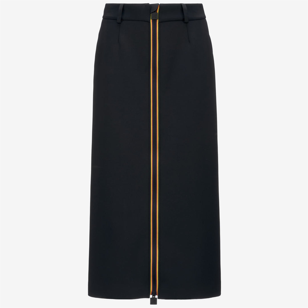 Skirts Woman MARALIE SCUBA Long BLACK ASH Photo (jpg Rgb)			