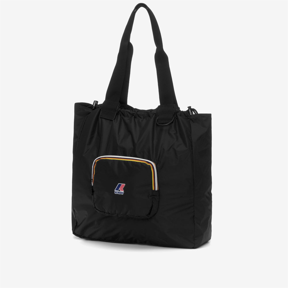 Bags Unisex LE VRAI 3.0 VICTORINE Shopping Bag BLACK PURE Dressed Front (jpg Rgb)	