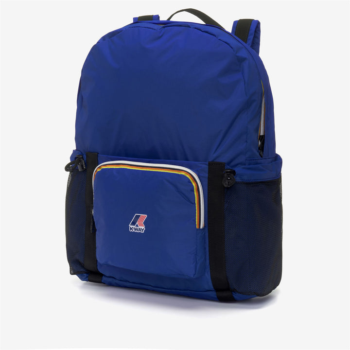 Bags Unisex LE VRAI 3.0 MICHEL Backpack BLUE ROYAL MARINE Dressed Front (jpg Rgb)	