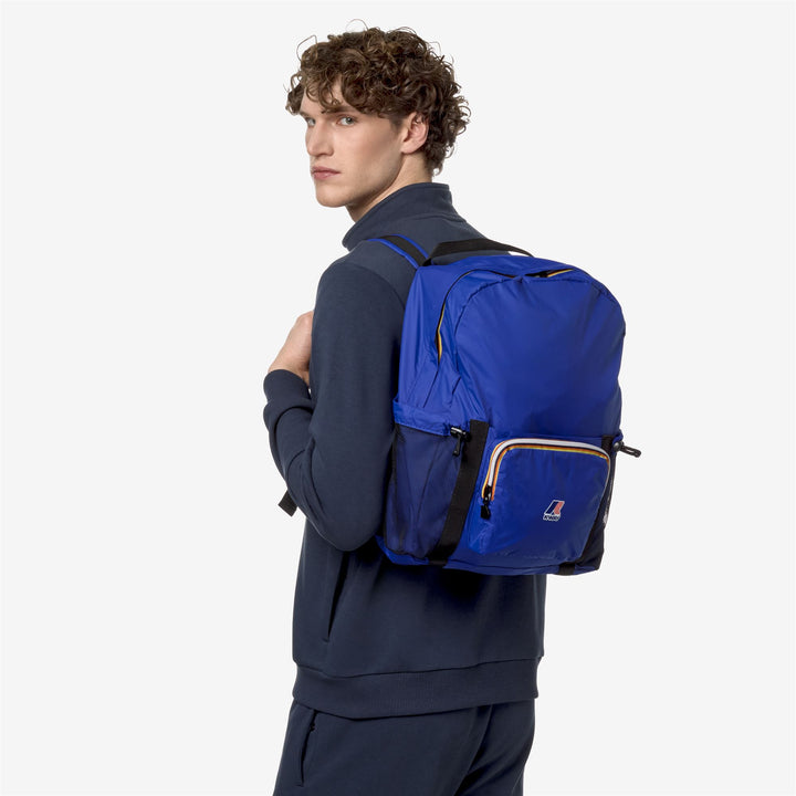 Bags Unisex LE VRAI 3.0 MICHEL Backpack BLUE ROYAL MARINE Detail (jpg Rgb)			