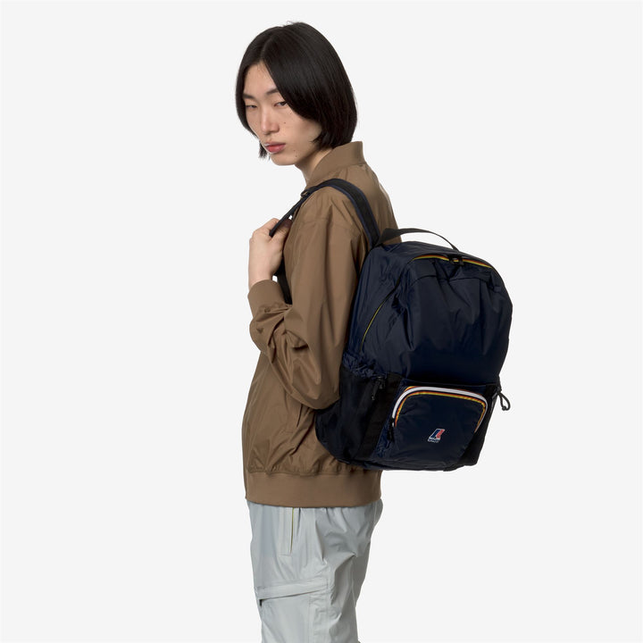 Bags Unisex LE VRAI 3.0 MICHEL Backpack BLUE DEPTH Detail (jpg Rgb)			