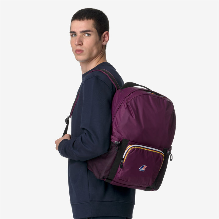 Bags Unisex LE VRAI 3.0 MICHEL Backpack VIOLET DK PURPLE Detail (jpg Rgb)			