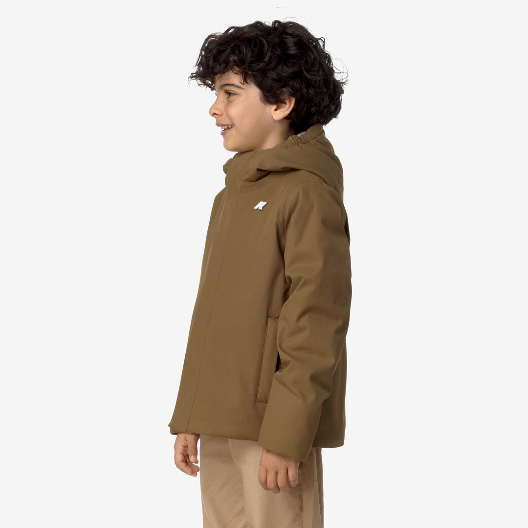 Jackets Boy P. JACKO TWILL MARMOTTA Short BROWN C-BEIGE G Detail (jpg Rgb)			