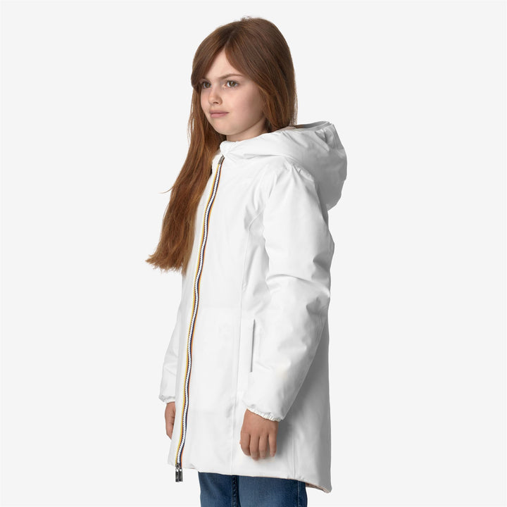 Jackets Girl P. DENISE ST WARM REVERSIBLE Mid WHITE G-PINK T Detail (jpg Rgb)			