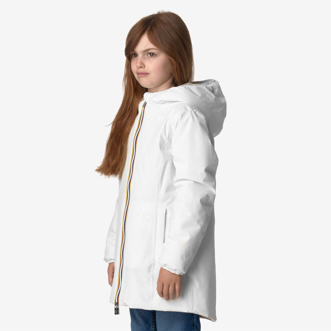 Jackets Girl P. DENISE ST WARM DOUBLE Mid WHITE G-PINK T Detail (jpg Rgb)			