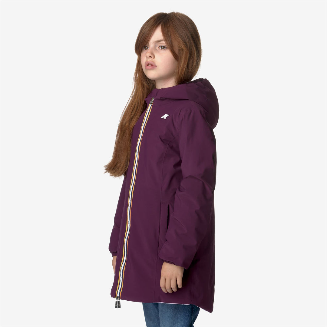 Jackets Girl P. DENISE ST WARM REVERSIBLE Mid VIOLET DK PURPLE - VIOLET LT LILAC Detail (jpg Rgb)			