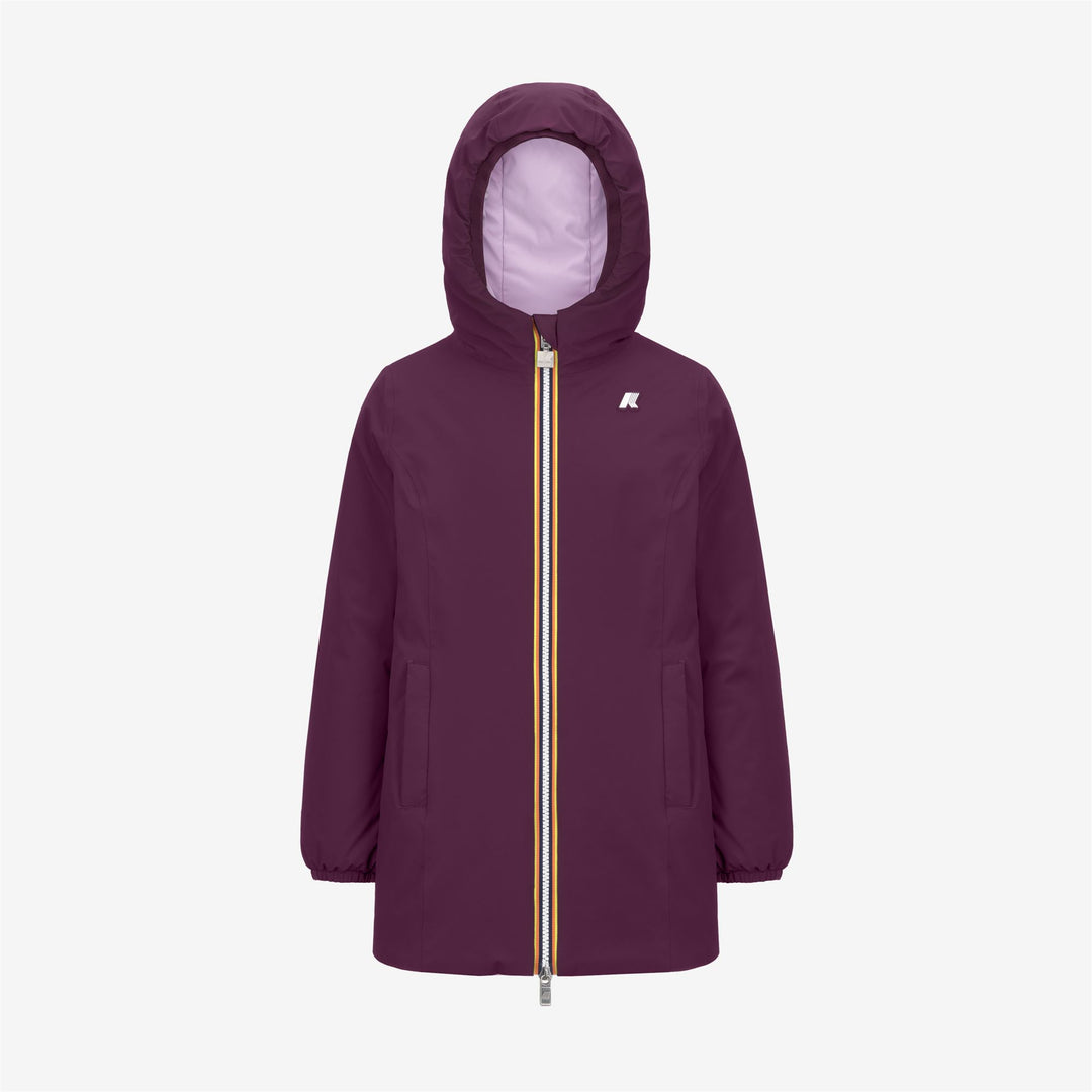 Jackets Girl P. DENISE ST WARM REVERSIBLE Mid VIOLET DK PURPLE - VIOLET LT LILAC Photo (jpg Rgb)			