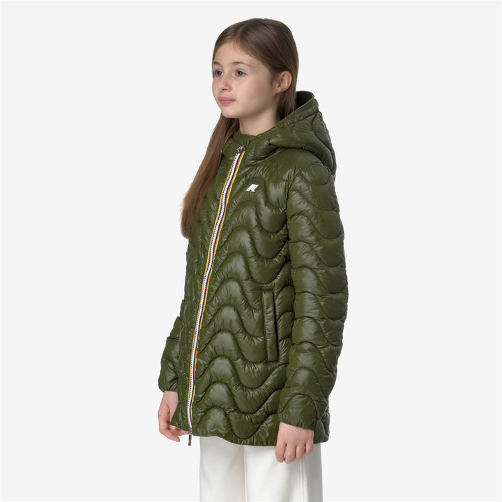 Jackets Girl P. SOPHIE QUILTED WARM Mid GREEN CYPRESS Detail (jpg Rgb)			