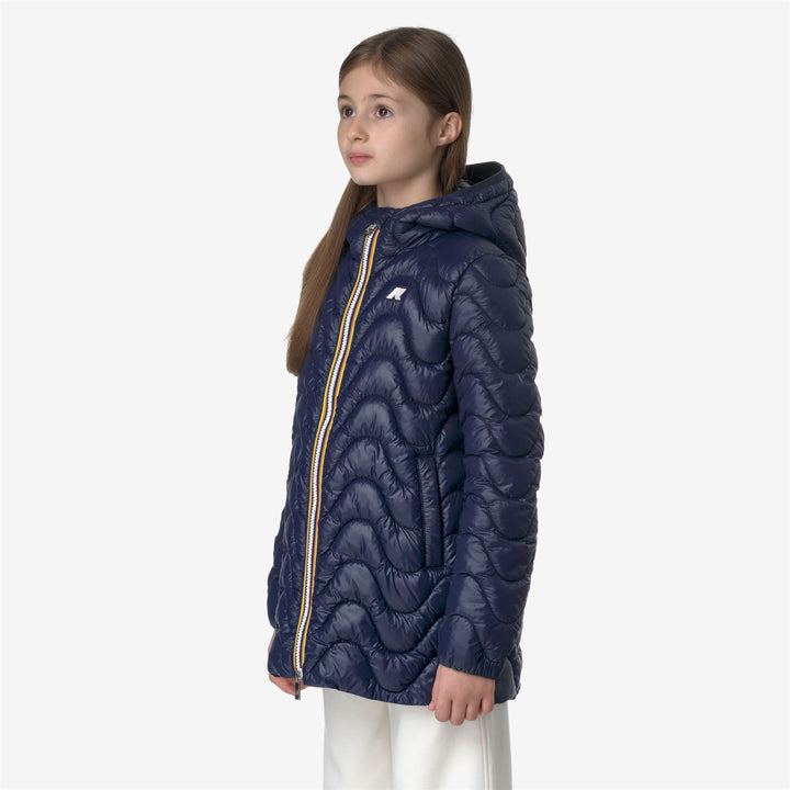 Jackets Girl P. SOPHIE QUILTED WARM Mid BLUE DEPTH Detail (jpg Rgb)			