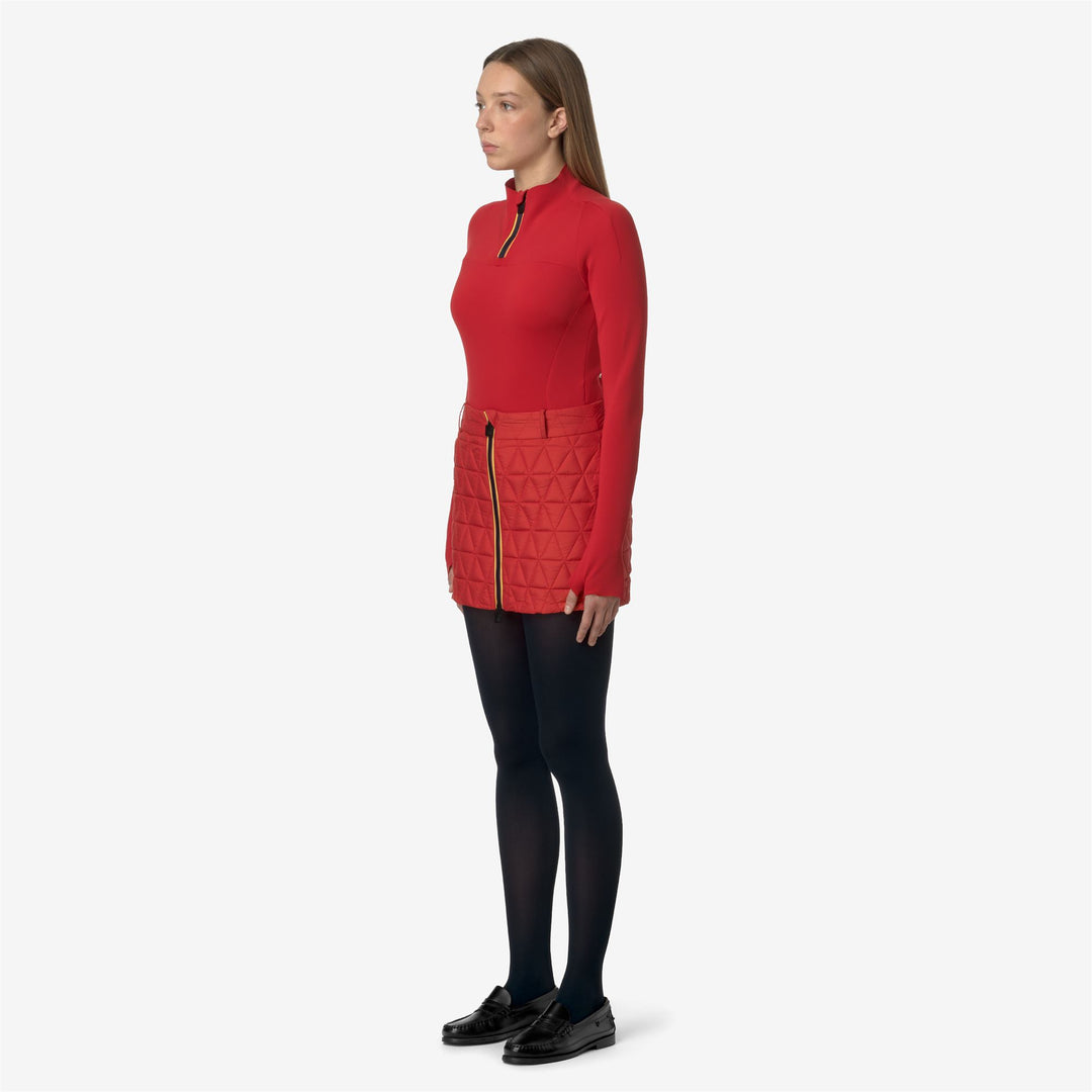 Skirts Woman MINIKI TECH THERMO LIGHT Short RED DK Detail (jpg Rgb)			