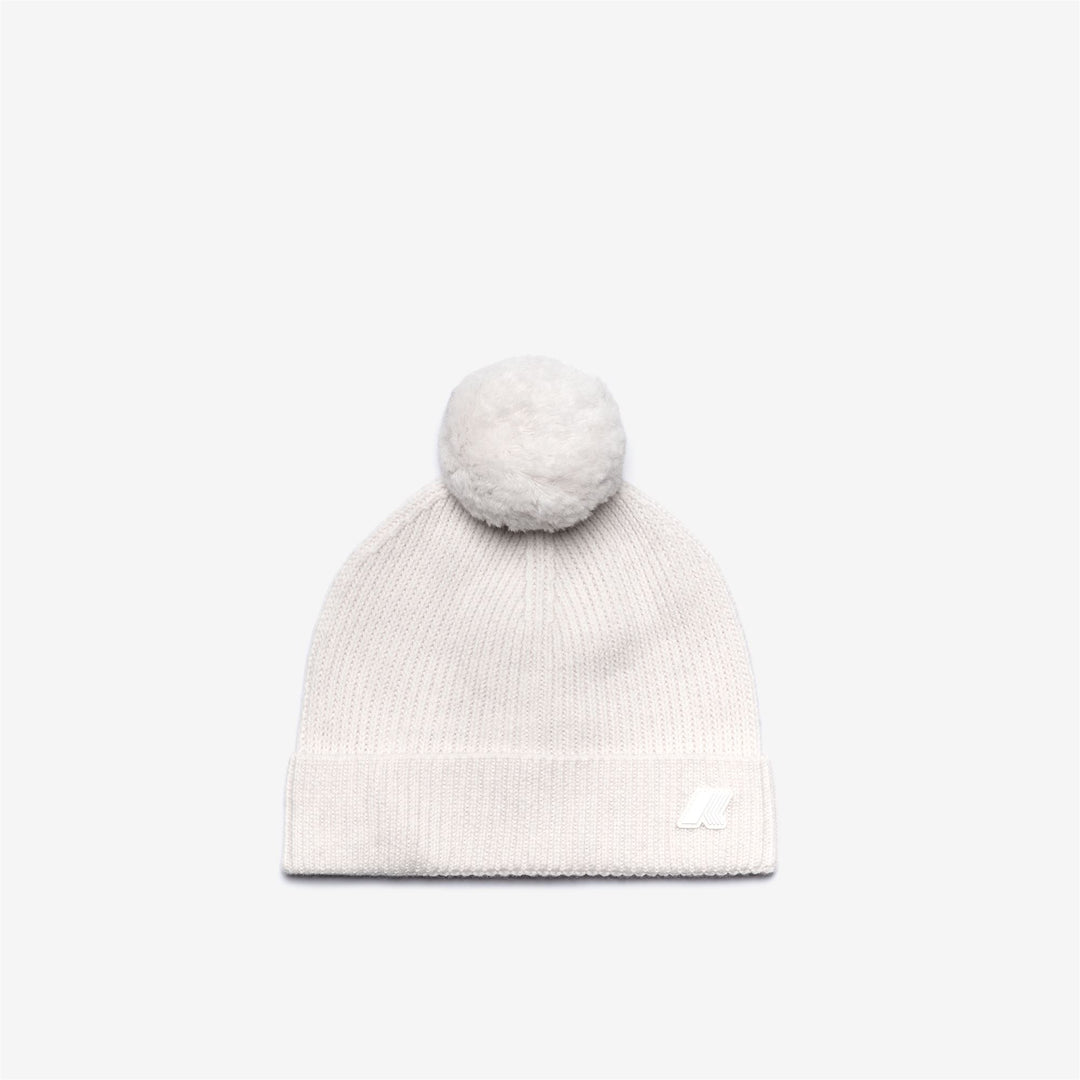 Headwear Unisex VINCIENNE CARDIGAN STITCH WOOL Hat WHITE GARDENIA MELANGE Photo (jpg Rgb)			