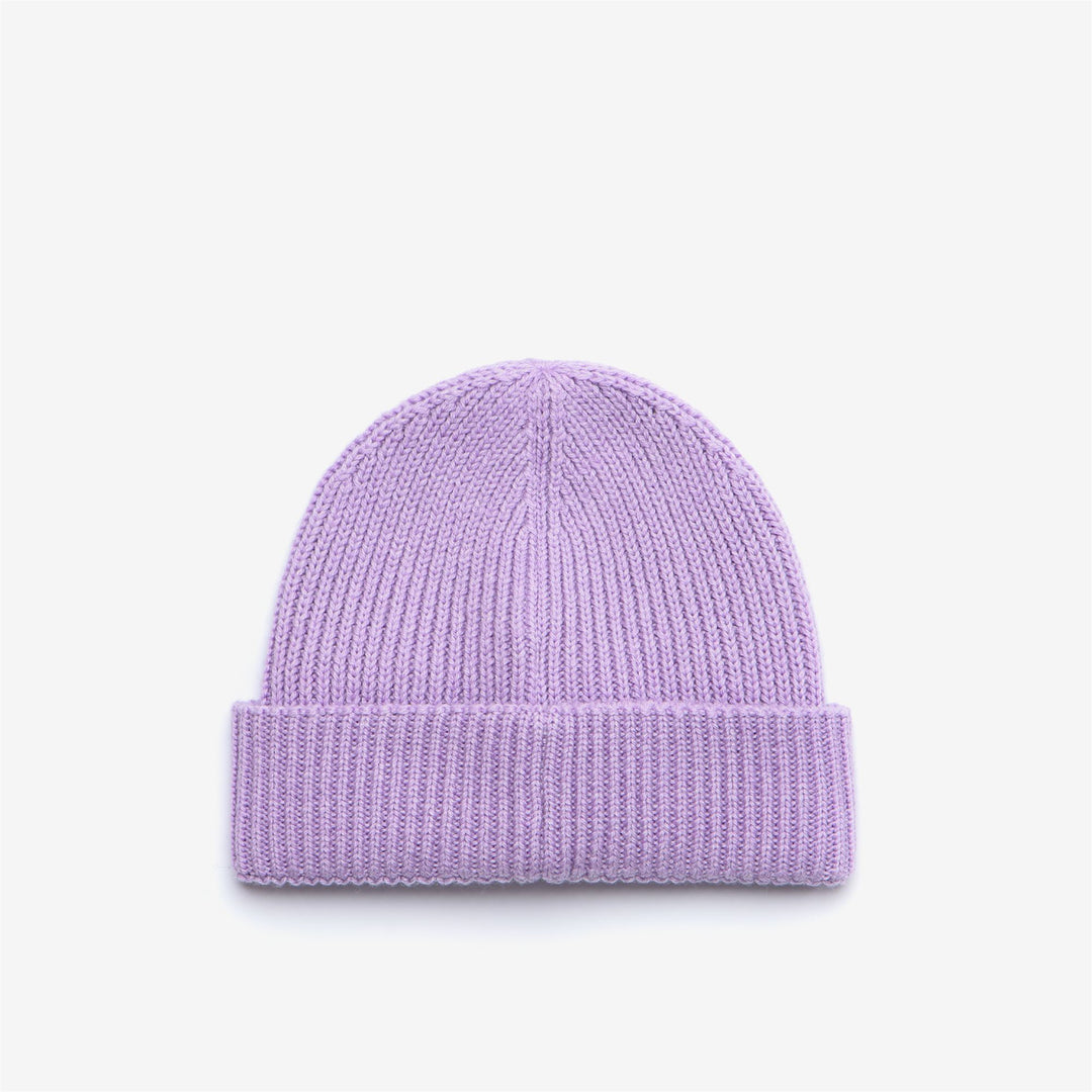 Headwear Kid unisex E. BRICE CARDIGAN STITCH Hat VIOLET LT LILAC MELANGE Dressed Front (jpg Rgb)	