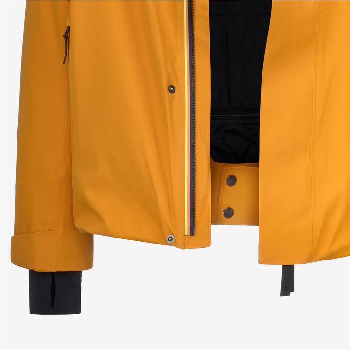 Jackets Man MALAMOT MICROTWILL 2L Mid YELLOW INCA Dressed Front (jpg Rgb)	