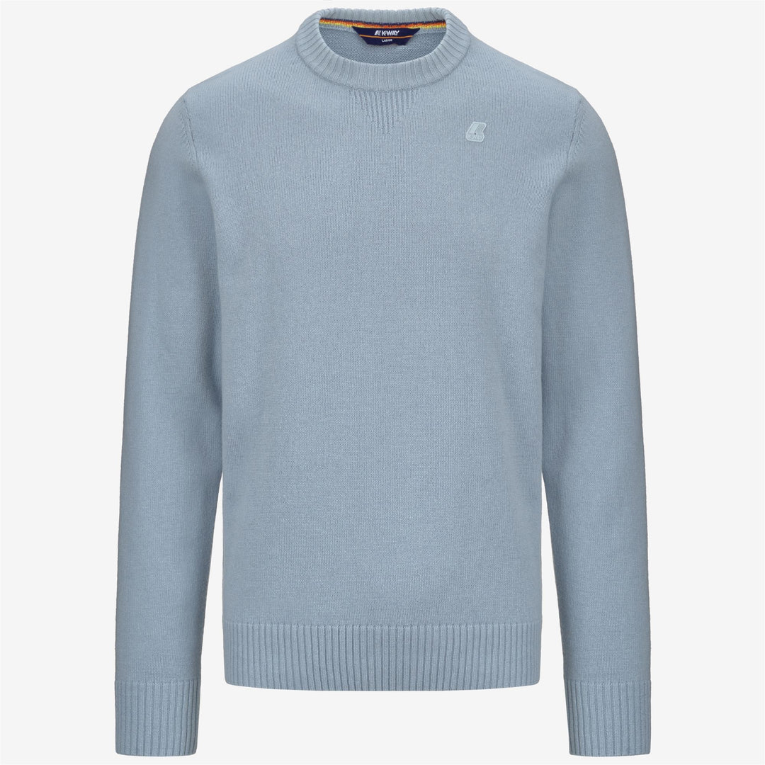 KNITWEAR Man SEBASTIEN LAMBSWOOL Pull Over GREY CELESTE Photo (jpg Rgb)			