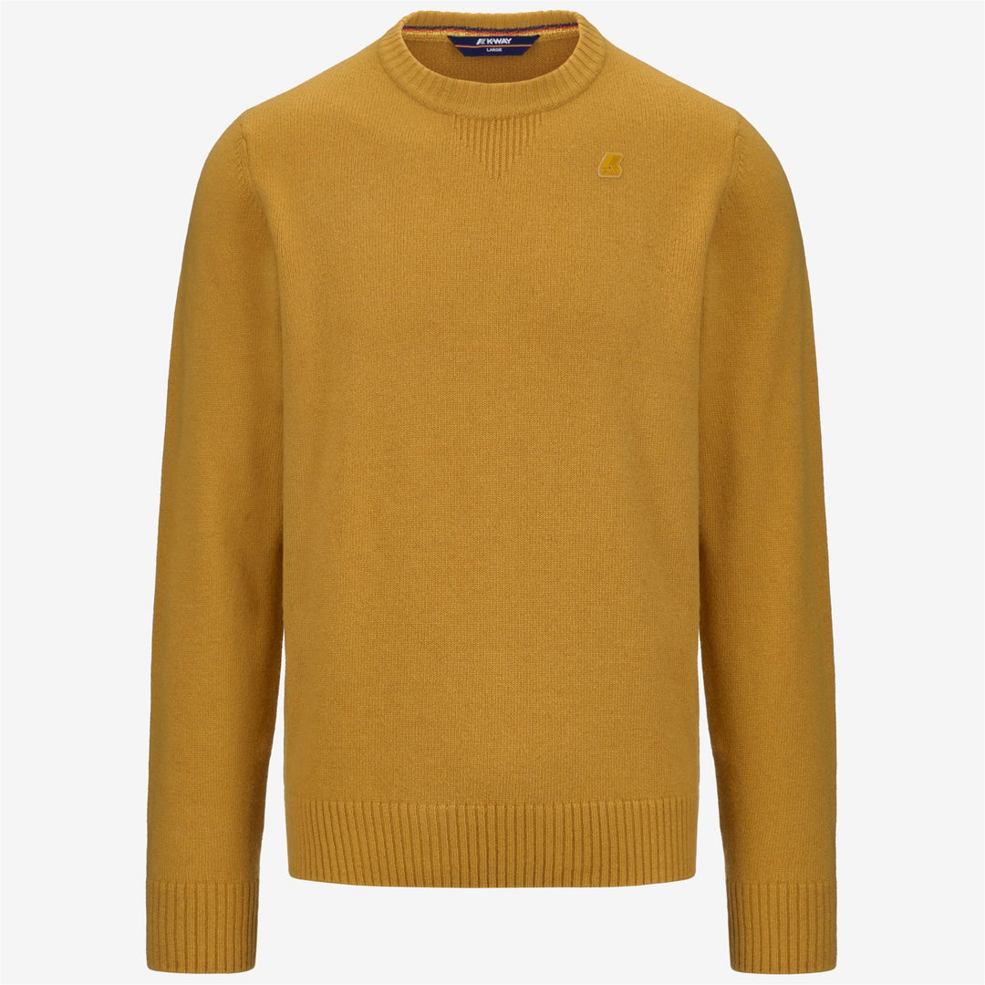 KNITWEAR Man SEBASTIEN LAMBSWOOL Pull Over YELLOW CAMEL Photo (jpg Rgb)			