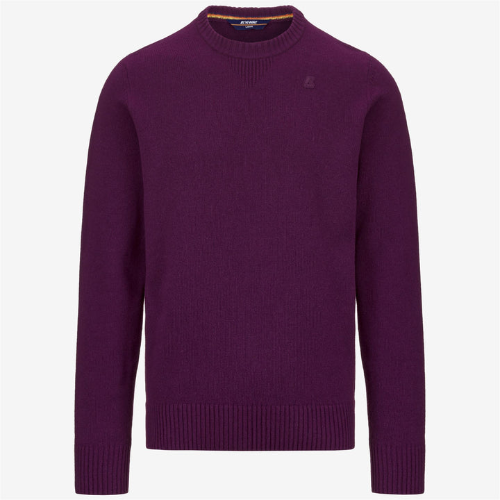 KNITWEAR Man SEBASTIEN LAMBSWOOL Pull Over VIOLET GRAPE Photo (jpg Rgb)			