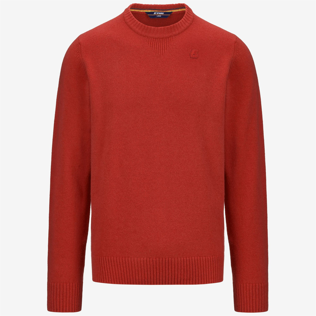 KNITWEAR Man SEBASTIEN LAMBSWOOL Pull Over RED VALIANT Photo (jpg Rgb)			