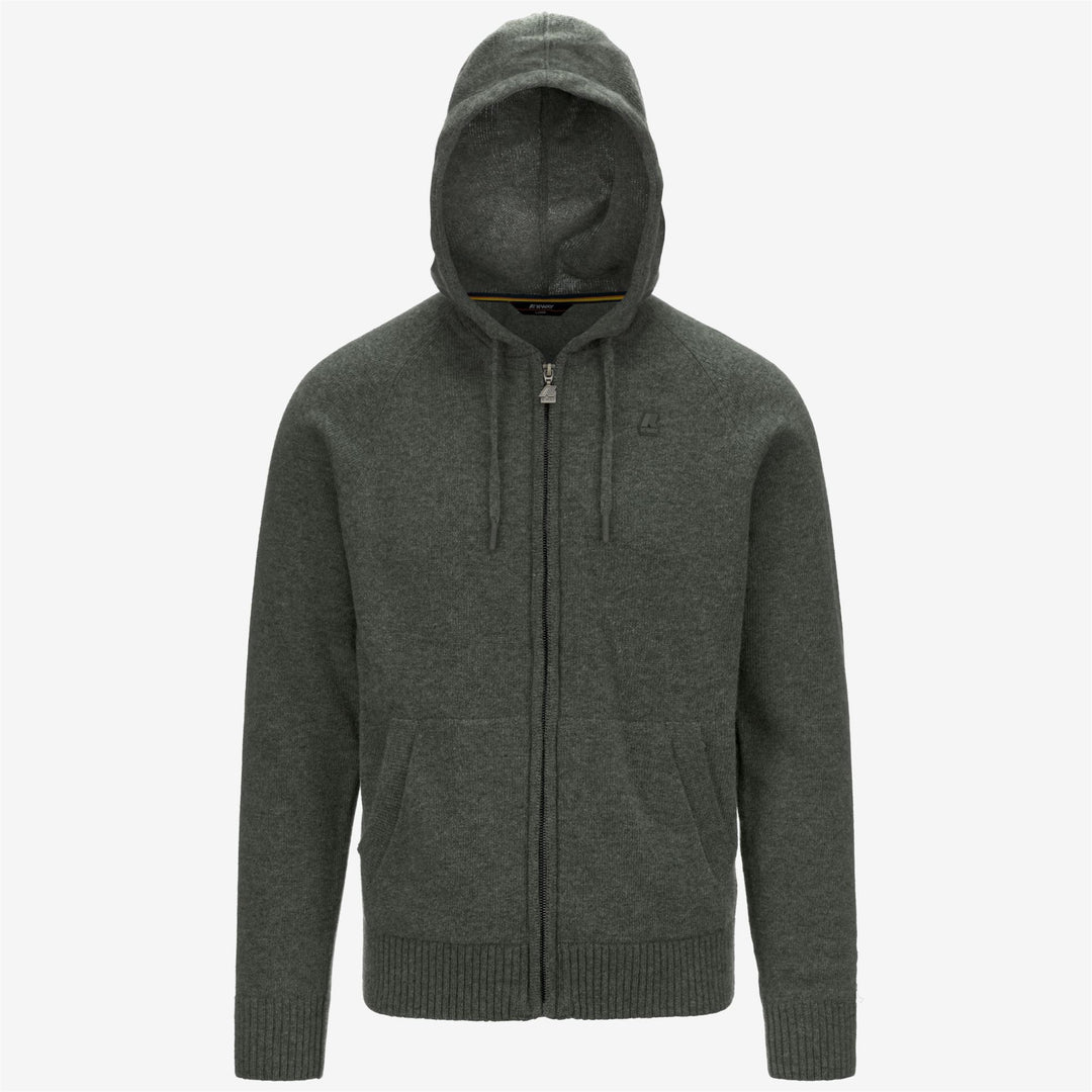 KNITWEAR Man MARCY LAMBSWOOL Jacket GREEN BLACKISH Photo (jpg Rgb)			