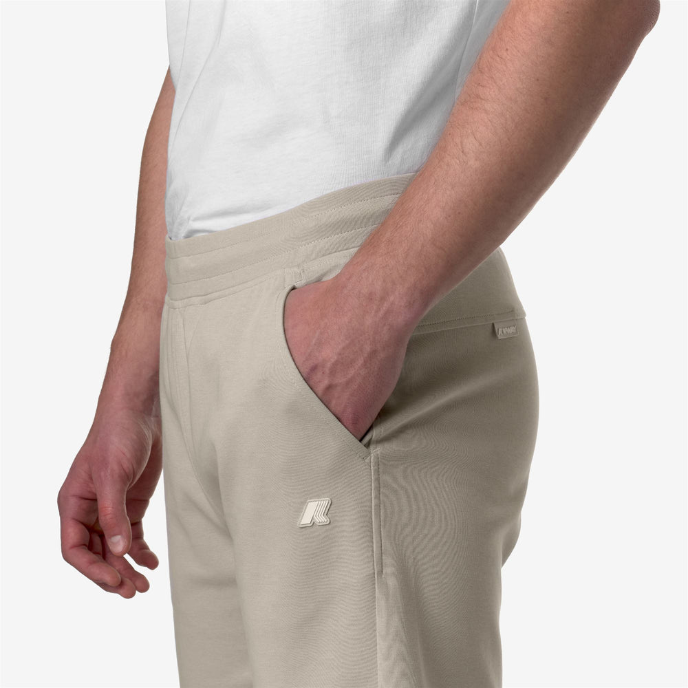 Shorts Man KENY INTERLOCK Sport Shorts BEIGE LT Detail Double				