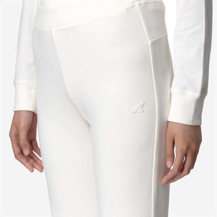 Pants Woman JENNY LIGHT SPACER Sport Trousers WHITE GARDENIA Detail Double				