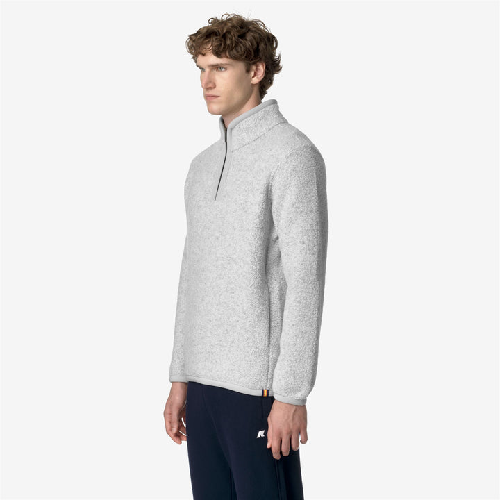 Fleece Man ERN WOOL FLEECE Pull Over LT GREY MEL Detail (jpg Rgb)			