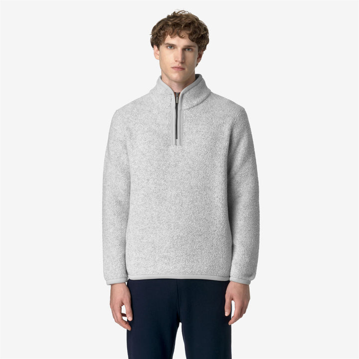 Fleece Man ERN WOOL FLEECE Pull Over LT GREY MEL Dressed Back (jpg Rgb)		