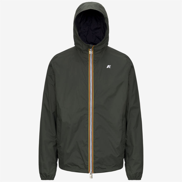 Jackets Man JAKE PLUS.2 DOUBLE Short GREEN BLACKISH - BLACK PURE Photo (jpg Rgb)			