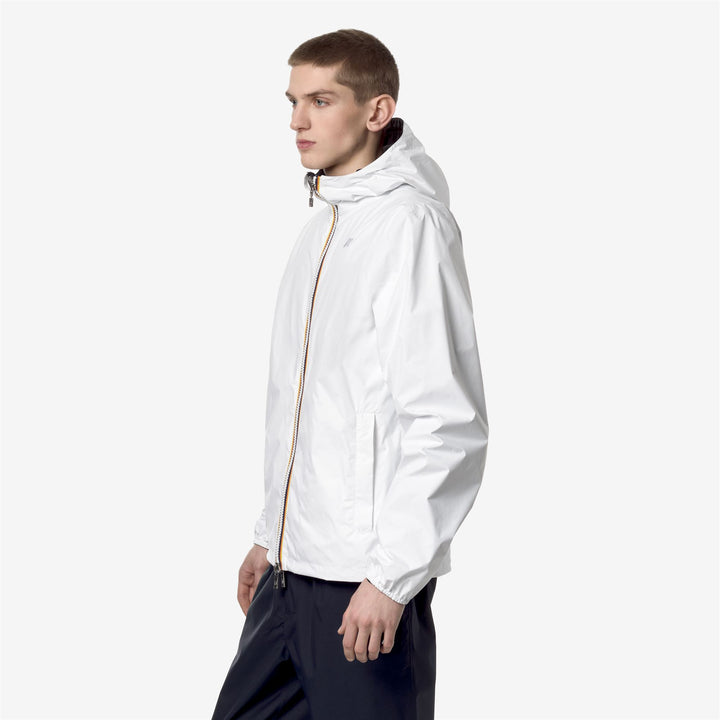 Jackets Man JAKE PLUS.2 DOUBLE Short WHITE - BLUE DEPTH Detail (jpg Rgb)			