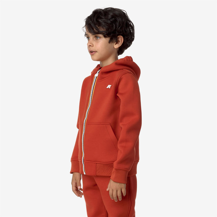 Fleece Boy P. BERENGER SPACER Jacket RED POMPEIAN Detail (jpg Rgb)			