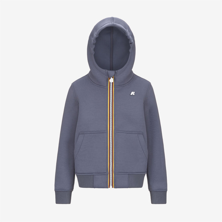 Fleece Boy P. BERENGER SPACER Jacket GREY BLUE AVIO Photo (jpg Rgb)			