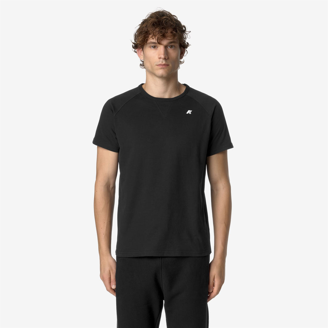 T-ShirtsTop Man EDWING JS PEACH T-Shirt BLACK PURE Dressed Back (jpg Rgb)		