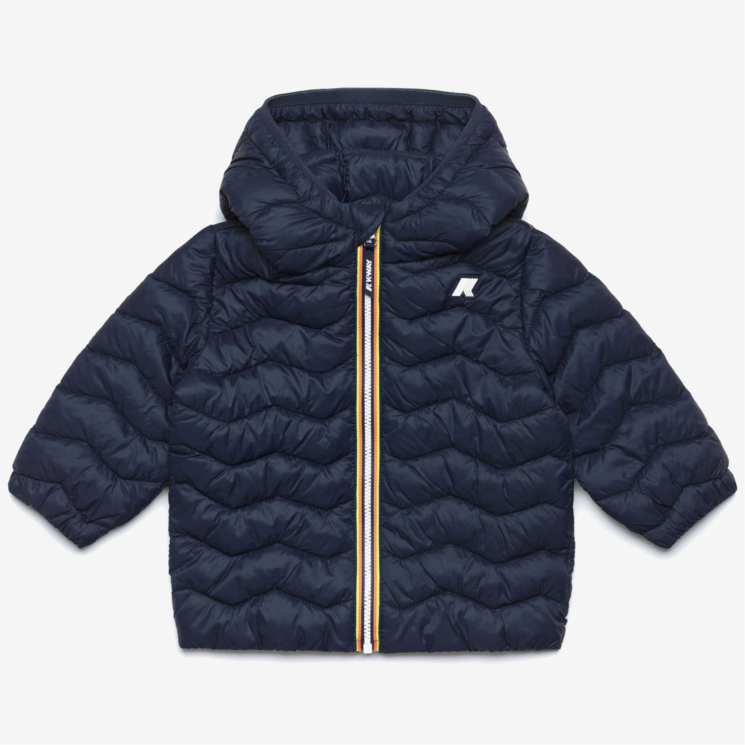 Jackets Kid unisex E. JACK QUILTED WARM Short BLUE DEPTH Photo (jpg Rgb)			