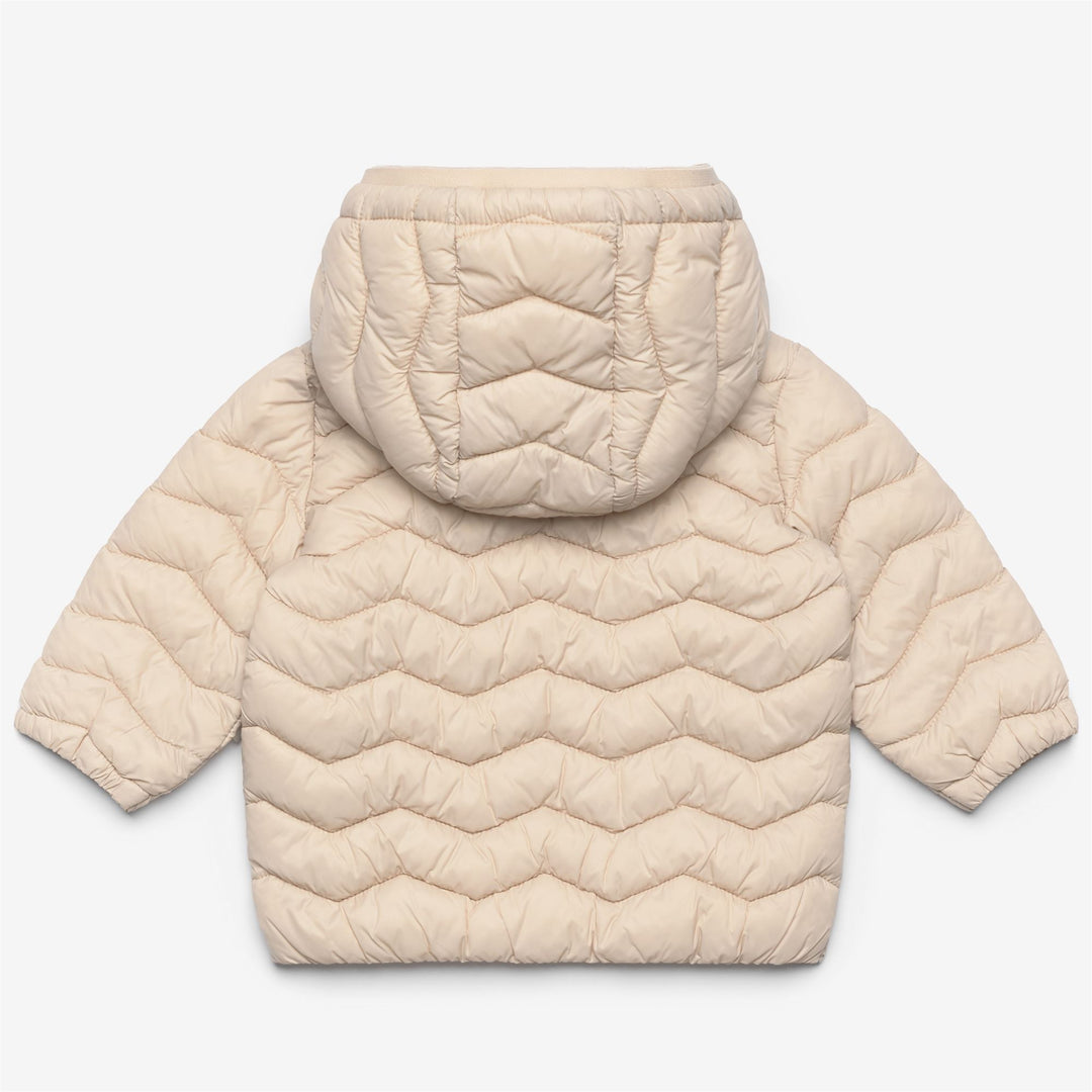 Jackets Kid unisex E. JACK QUILTED WARM Short PINK TINT Dressed Front (jpg Rgb)	