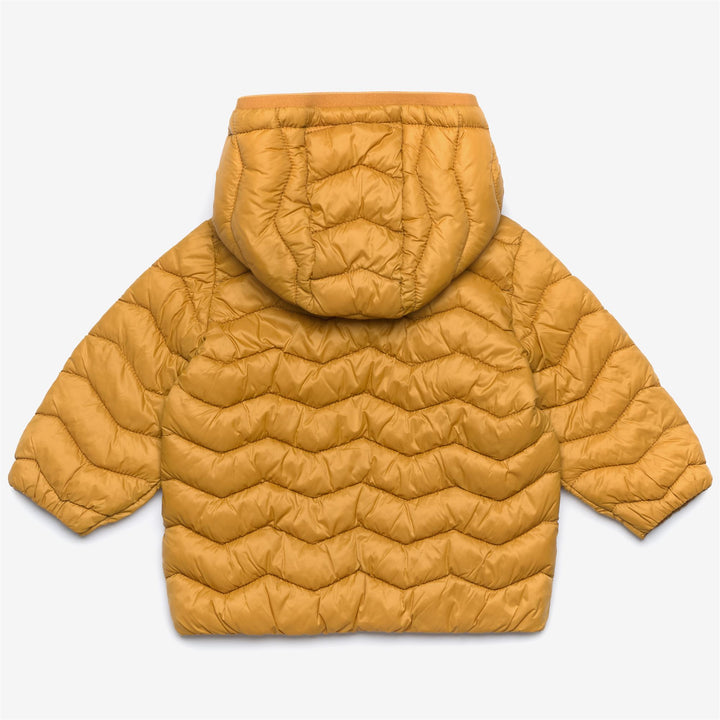 Jackets Kid unisex E. JACK QUILTED WARM Short YELLOW INCA Dressed Front (jpg Rgb)	