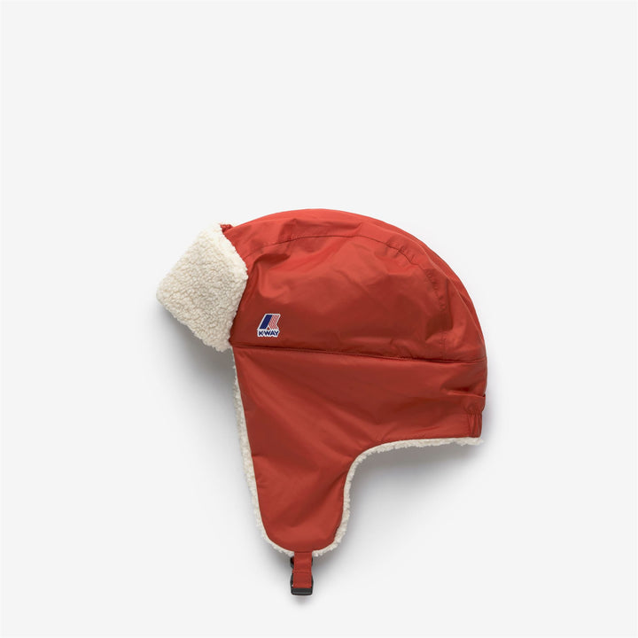 Headwear Kid unisex P. LE VRAI 3.0 FEBRUUS ORSETTO Cap ECRU-RED POMPEIAN Photo (jpg Rgb)			