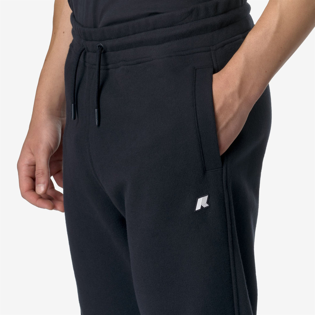 Pants Man MICKYEL HEAVY FLEECE Sport Trousers BLUE DEPTH Detail Double				