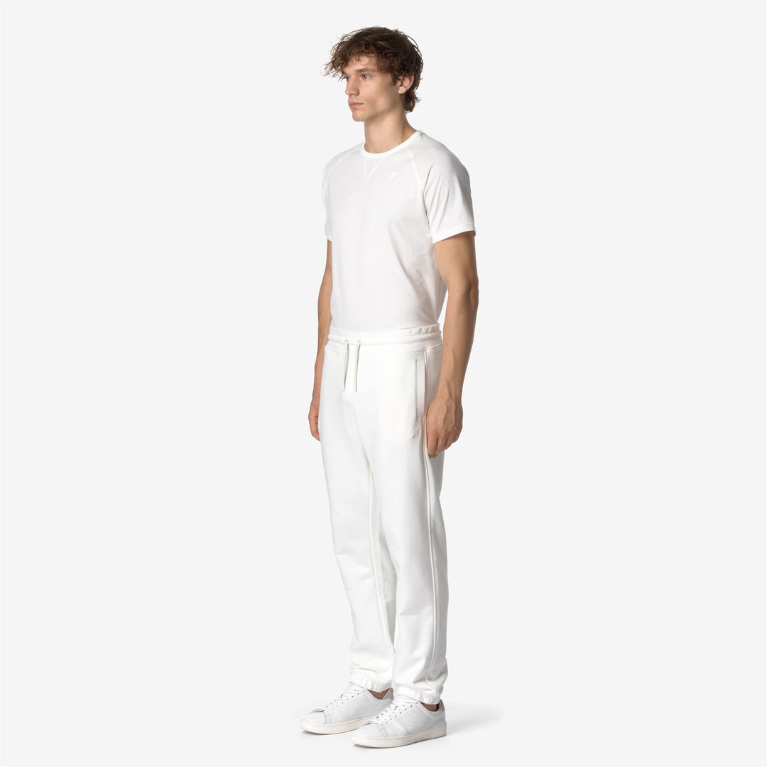 Pants Man MICKYEL HEAVY FLEECE Sport Trousers WHITE GARDENIA Detail (jpg Rgb)			