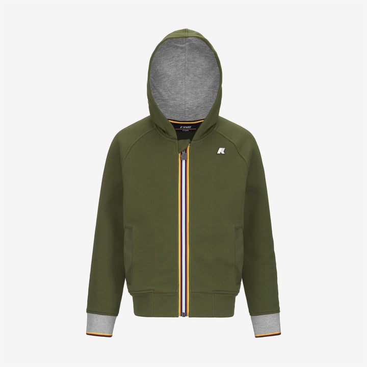 Fleece Boy P. ANTHONY STRIPES Jacket GREEN CYPRESS Photo (jpg Rgb)			