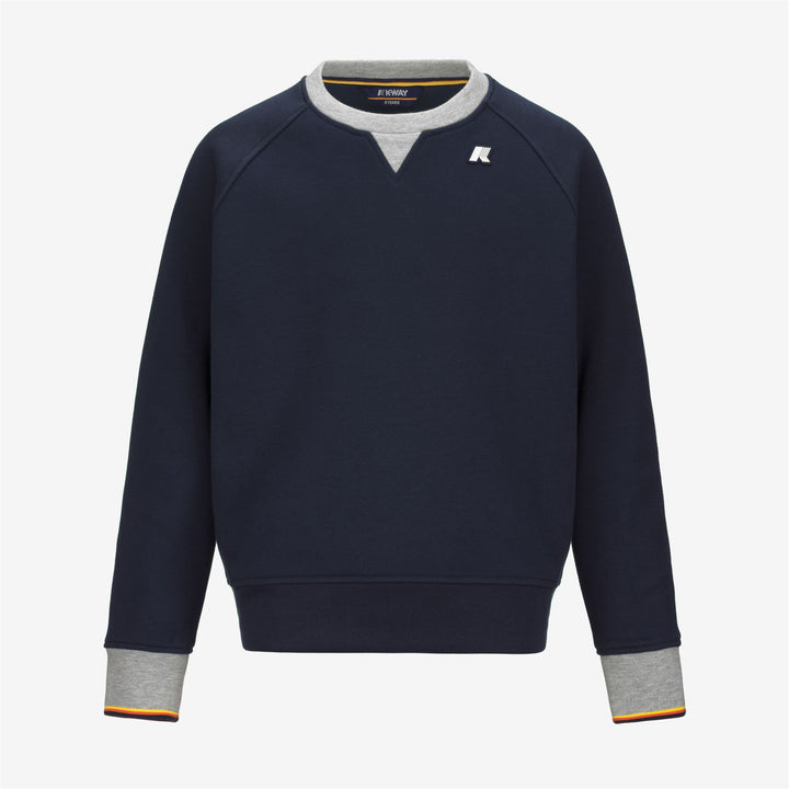 Fleece Boy P. BAPTISTE STRIPES Pull Over BLUE DEPTH Photo (jpg Rgb)			