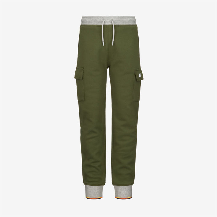 Pants Boy P. MICK STRIPES Sport Trousers GREEN CYPRESS Photo (jpg Rgb)			