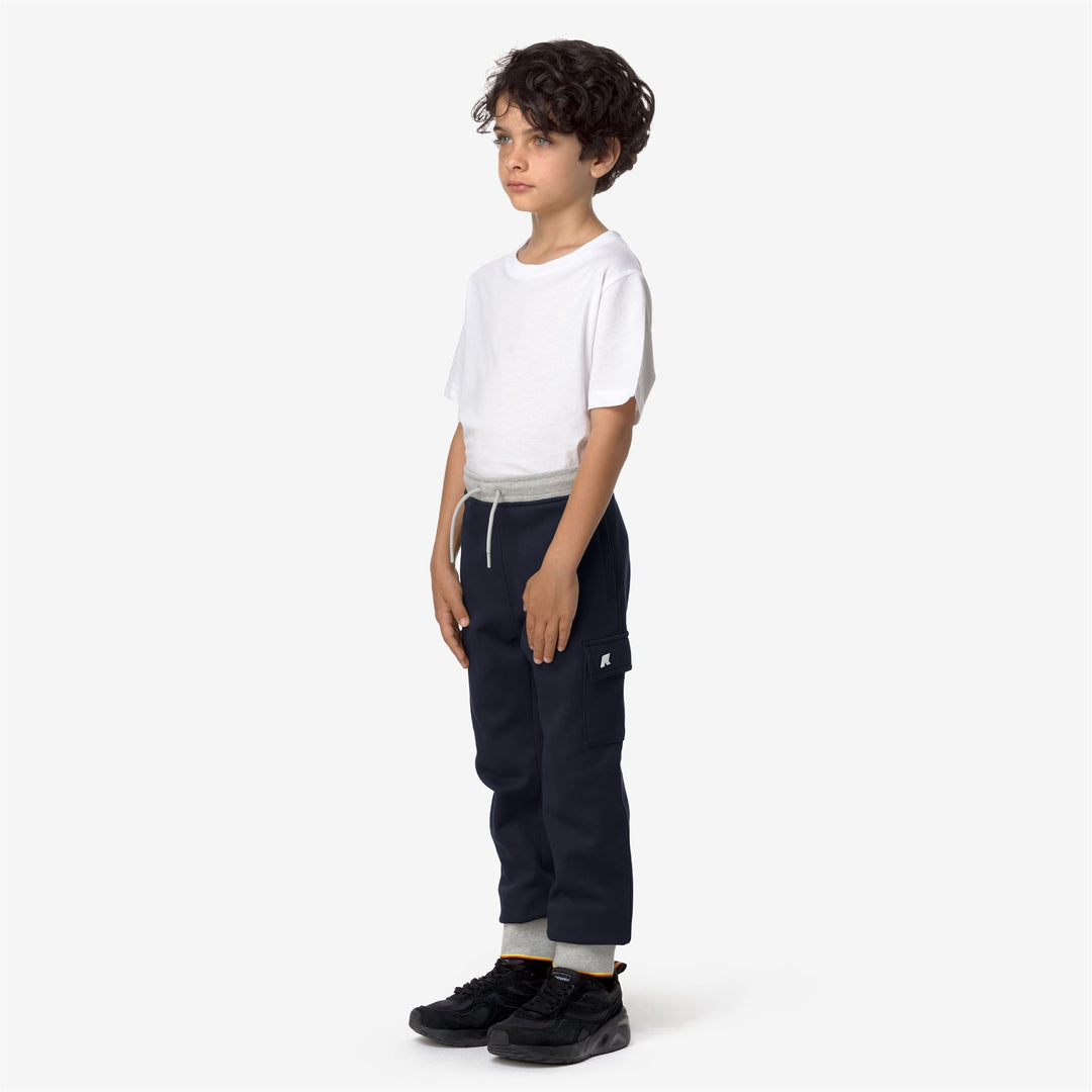 Pants Boy P. MICK STRIPES Sport Trousers BLUE DEPTH Detail (jpg Rgb)			