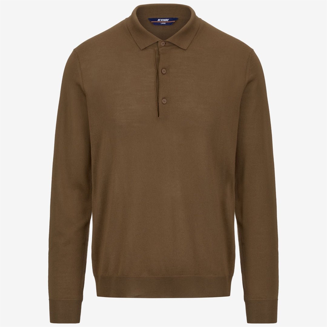 KNITWEAR Man REY WOOL MERINO BLEND Pull Over BROWN TOFFEE Photo (jpg Rgb)			