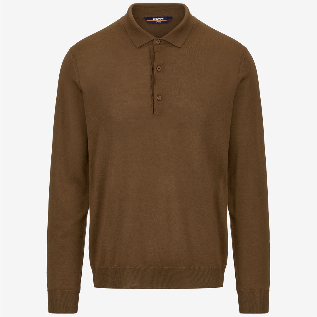 KNITWEAR Man REY WOOL MERINO BLEND Pull Over BROWN TOFFEE Photo (jpg Rgb)			