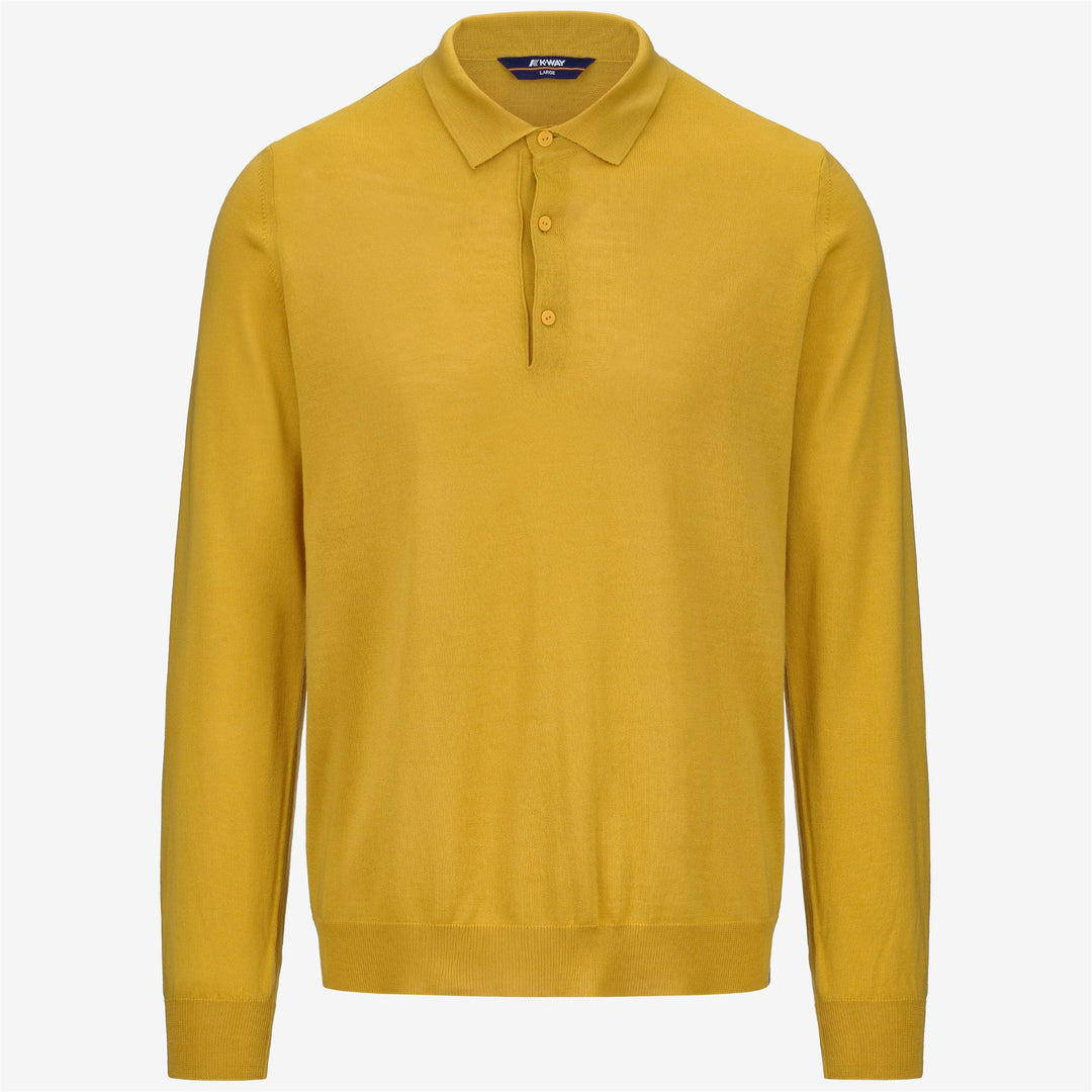 KNITWEAR Man REY WOOL MERINO BLEND Pull Over YELLOW GOLDEN ROD Photo (jpg Rgb)			