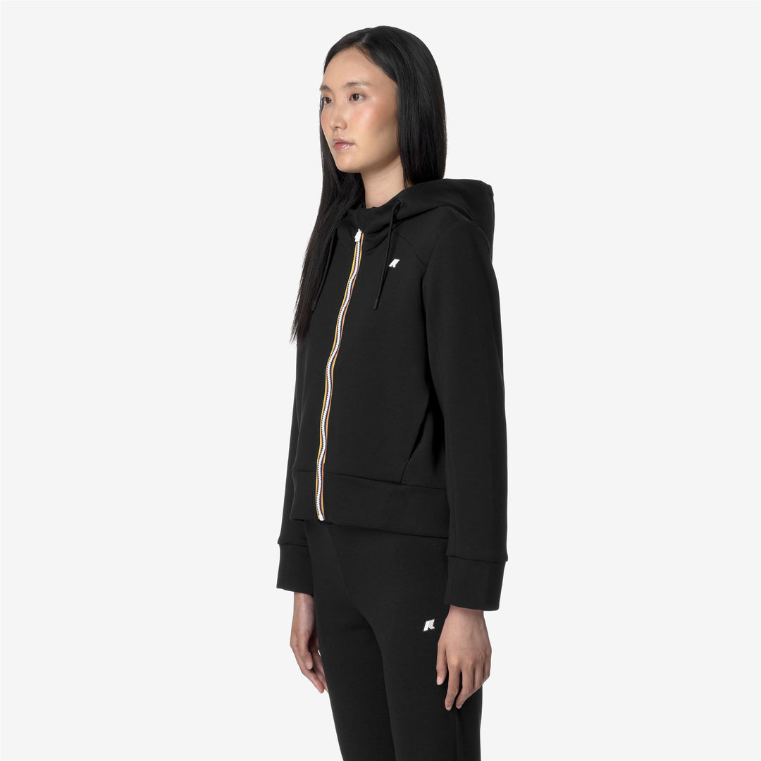 Fleece Woman DIVINE LIGHT SPACER Jacket BLACK PURE Detail (jpg Rgb)			