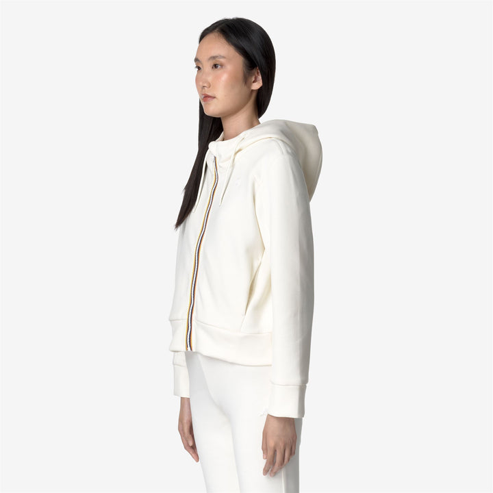 Fleece Woman DIVINE LIGHT SPACER Jacket WHITE GARDENIA Detail (jpg Rgb)			